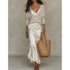 Women's Slip Skirt and Knit Two Piece