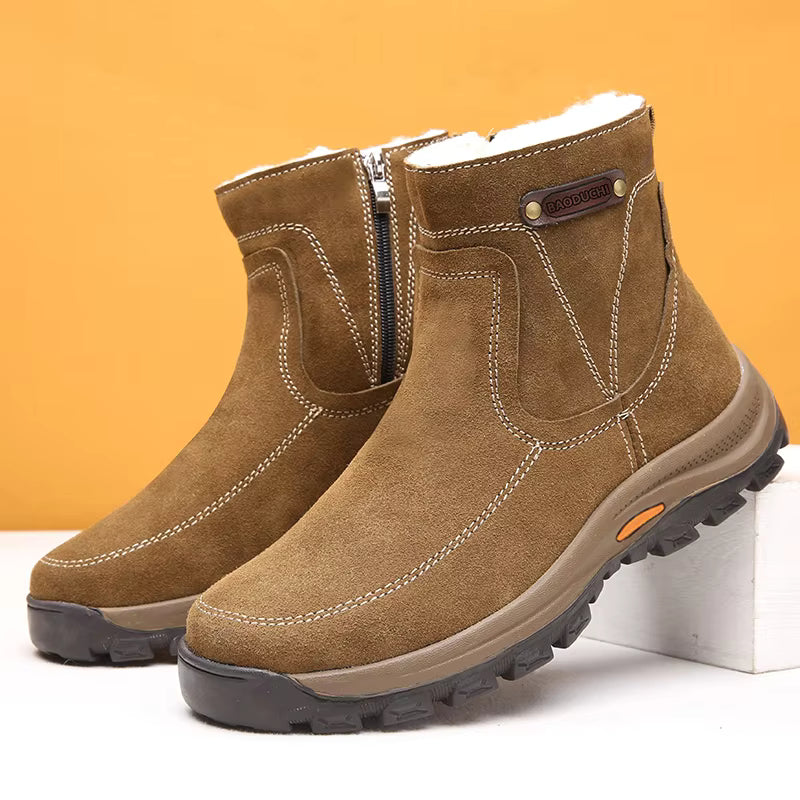Men's Snow Boots – Shearling Lined Grip Sole