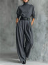 Women's High Waist Skirt Two Piece