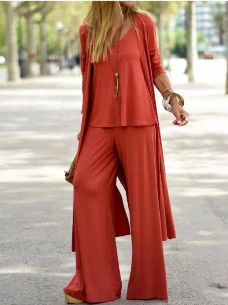 Women's Halter and Pants Three Piece