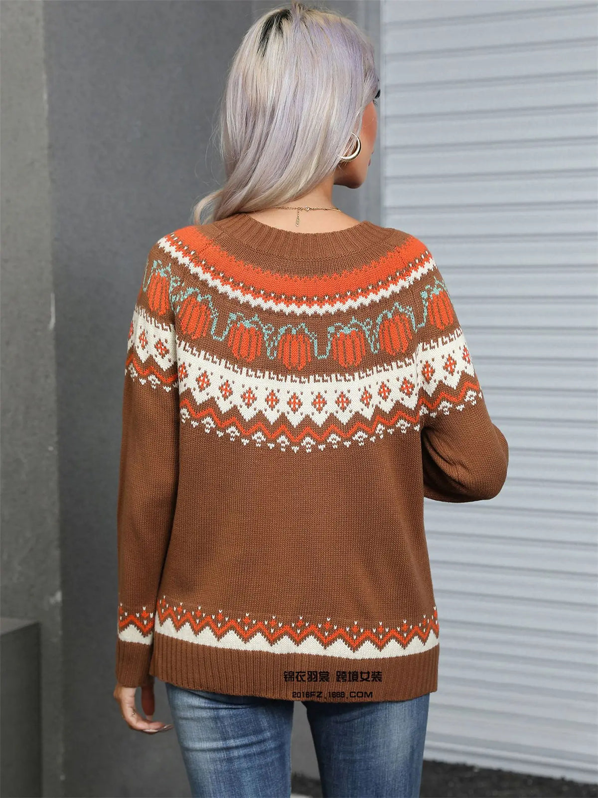 Women's Soft Loose Crew Knit
