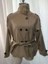 Women's Cropped Trench with Belt