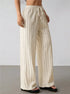 Women's Wide Leg Striped Trousers