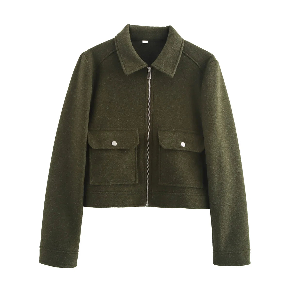 Women's Straight Cut Zip Winter Coat