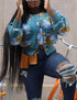 Women's Extra Short Jacquard Jacket