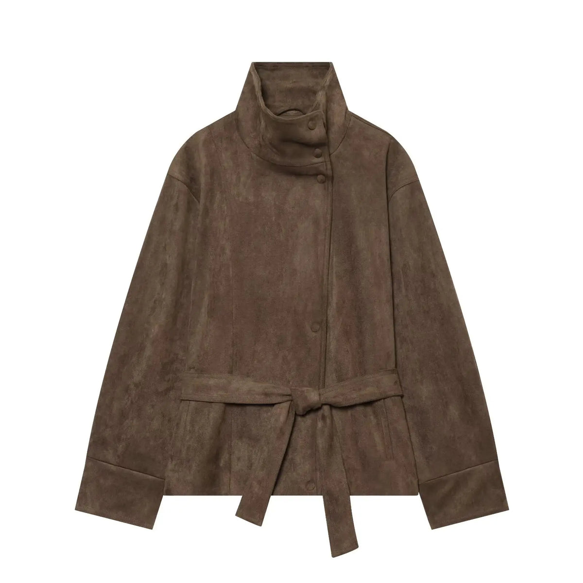 Women's High Neck Faux Fur Coat