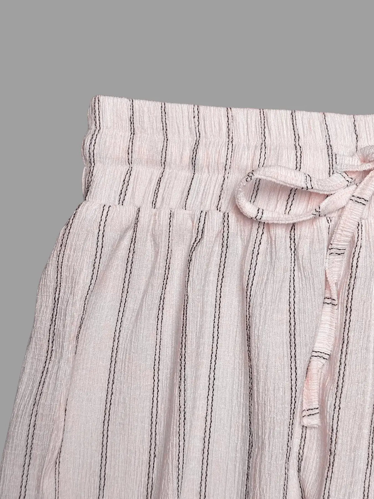 Women's Wide Leg Striped Trousers