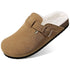 Men's Winter Clogs – Fleece Lined Suede