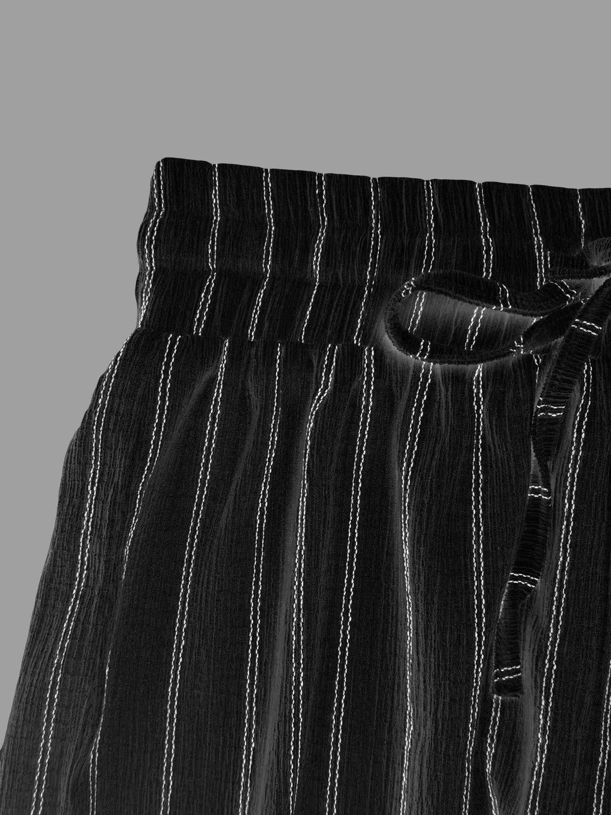 Women's Wide Leg Striped Trousers