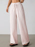 Women's Wide Leg Striped Trousers
