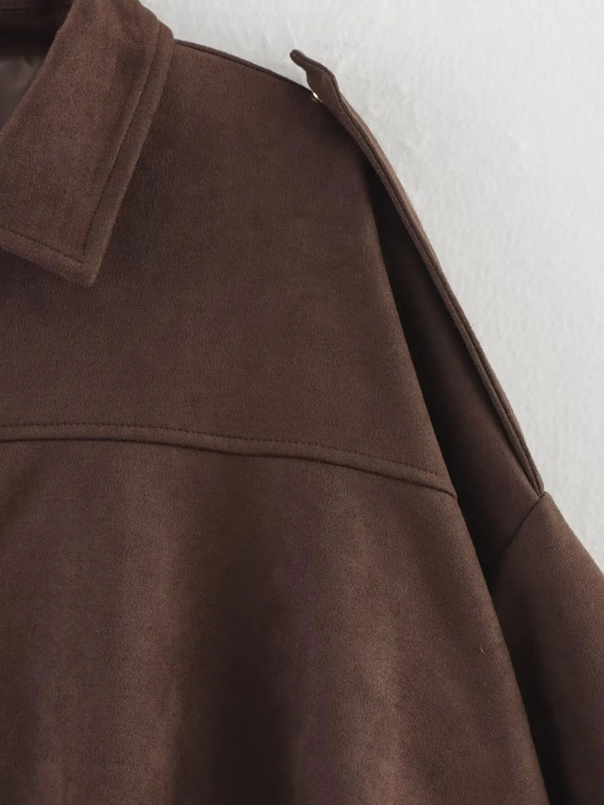Women's Batwing Suede Coat