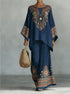 Women's Printed Wide Leg Two Piece
