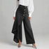 Women's Loose Denim with Button Hem