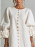 Women's Lantern Sleeve Linen Mini