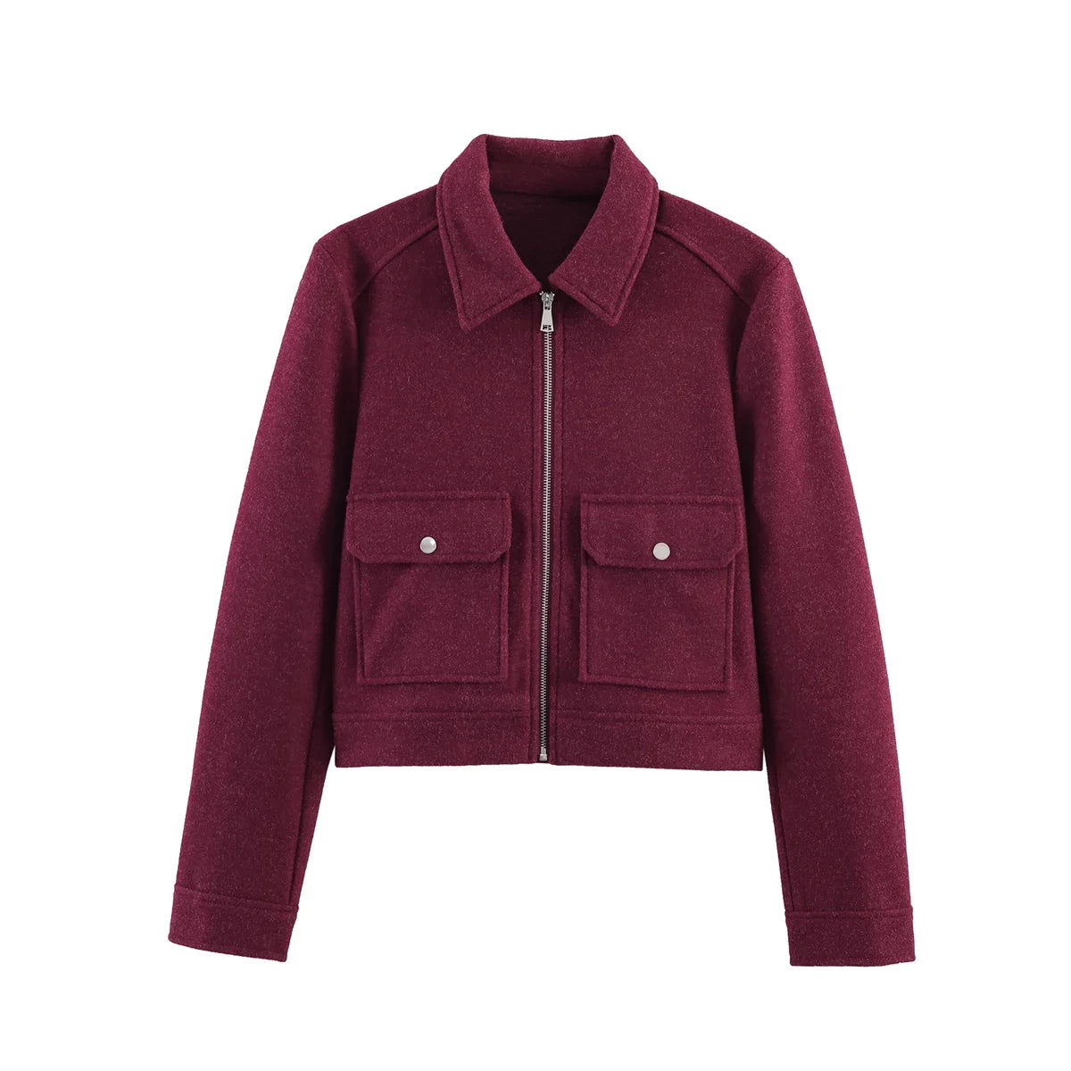 Women's Straight Cut Zip Winter Coat