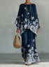 Women's Printed Wide Leg Two Piece
