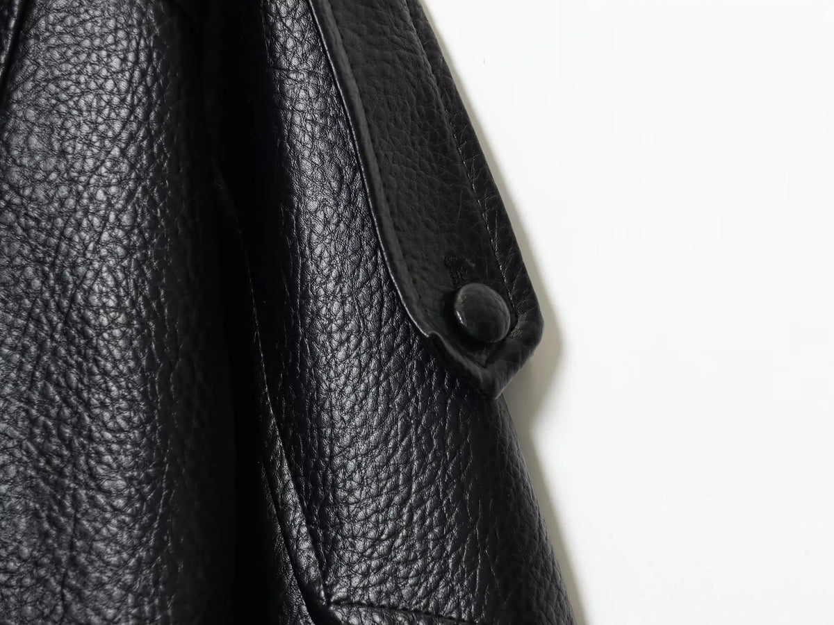 Women's Oversized Leather Look Jacket