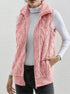 Women's Lapel Collar Plush Vest
