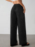 Women's Wide Leg Striped Trousers