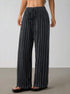 Women's Wide Leg Striped Trousers