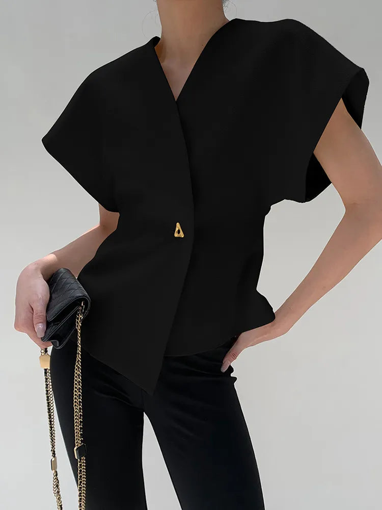 Women's Structured Blazer Top