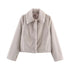 Women's Loose Lapel Jacket in Brown