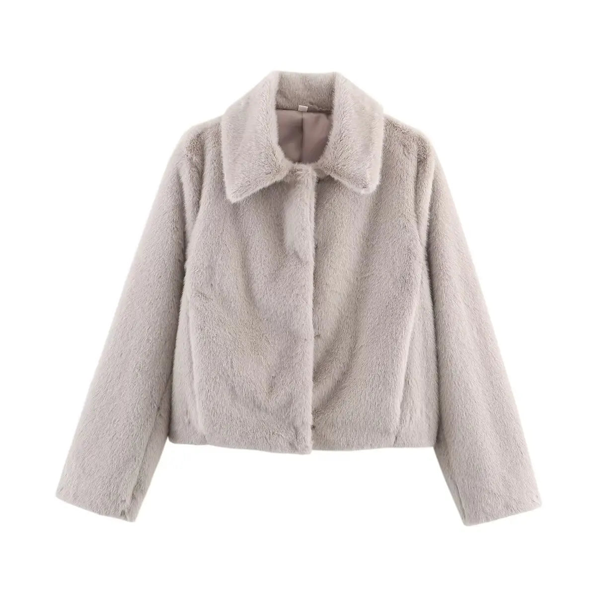 Women's Loose Lapel Jacket in Brown