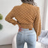 Women's Cropped Hollow Knit Top