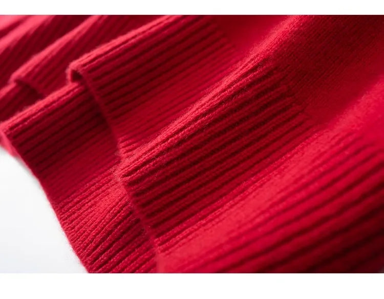 Women's High Neck Cashmere Blend Knit