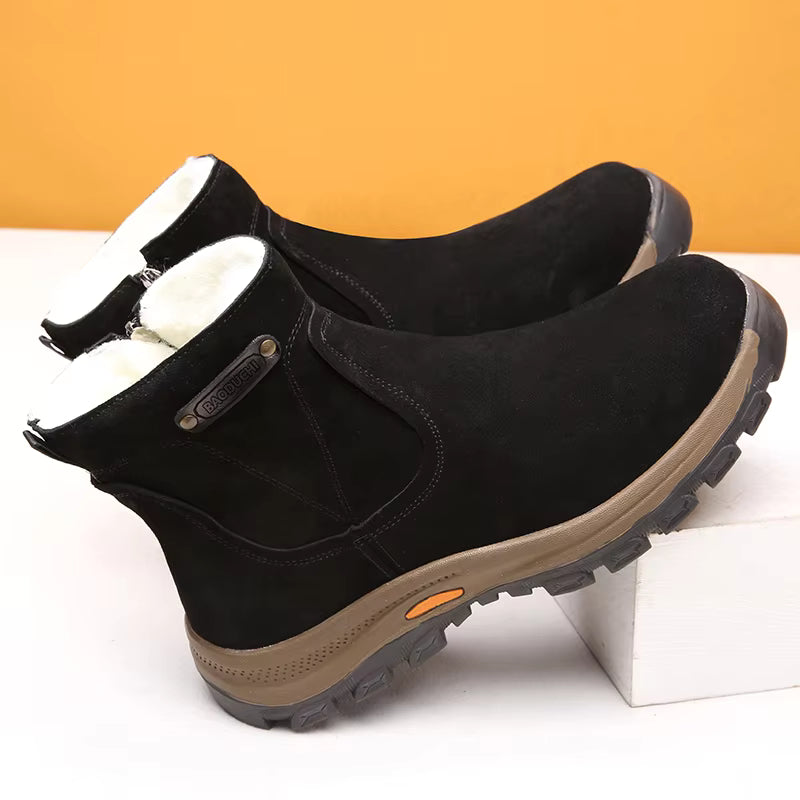 Men's Snow Boots – Shearling Lined Grip Sole