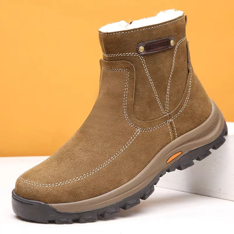 Men's Snow Boots – Shearling Lined Grip Sole