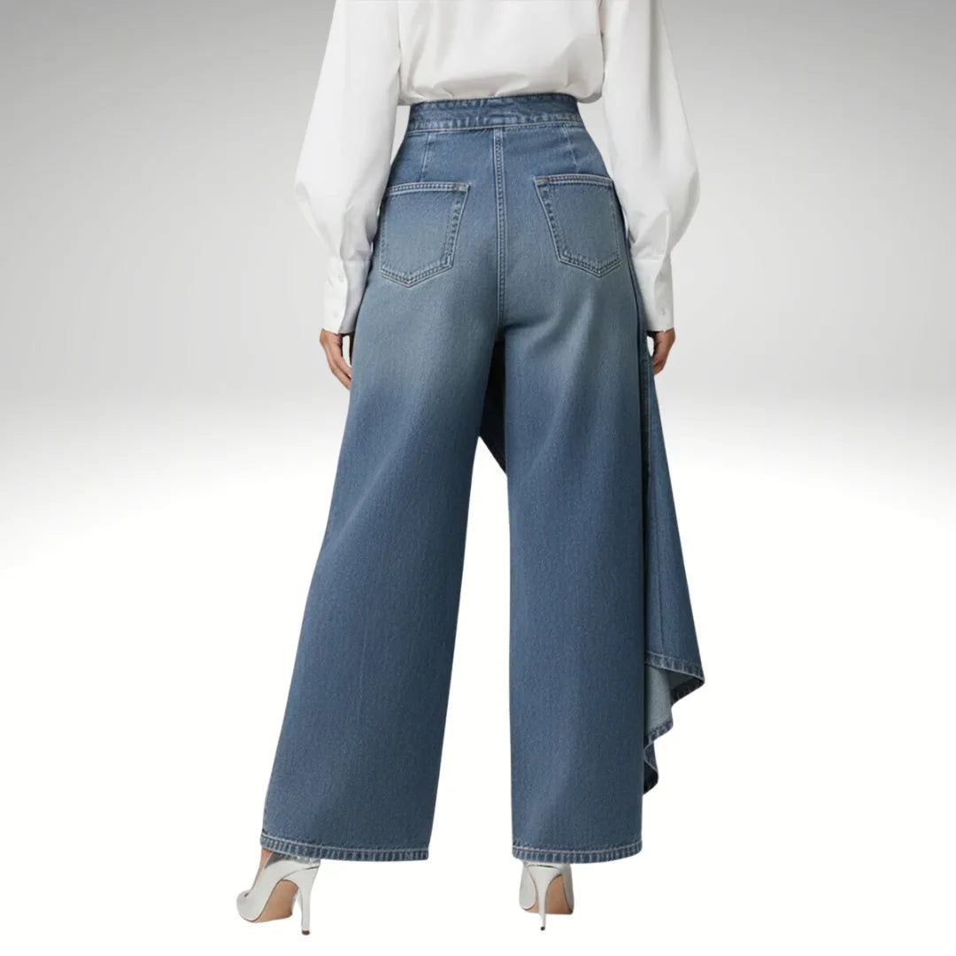 Women's Loose Denim with Button Hem