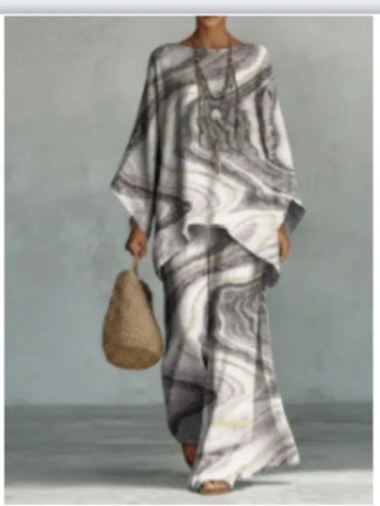 Women's Printed Wide Leg Two Piece