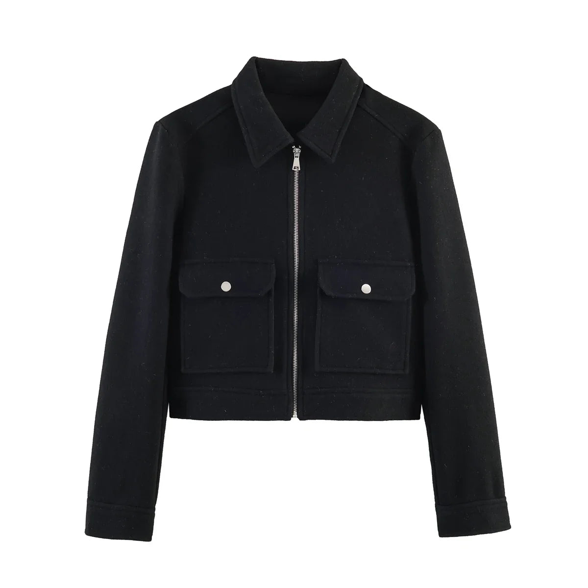 Women's Straight Cut Zip Winter Coat