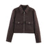 Women's Straight Cut Zip Winter Coat