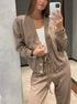Women's V Neck Knit Two Piece