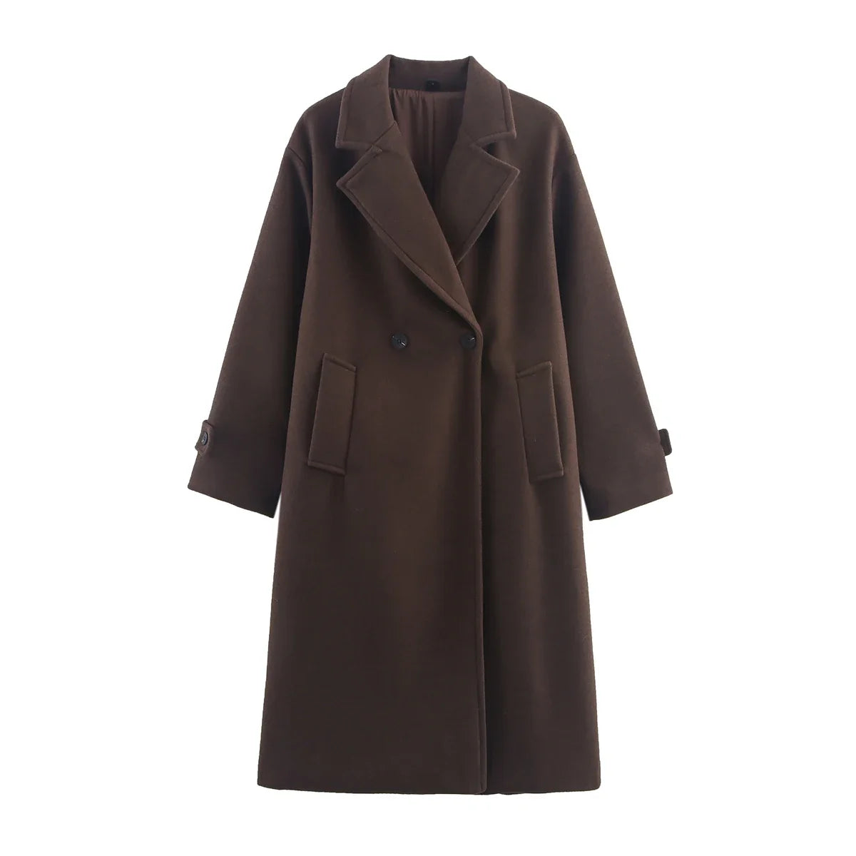 Women's Notch Neck Wool Coat