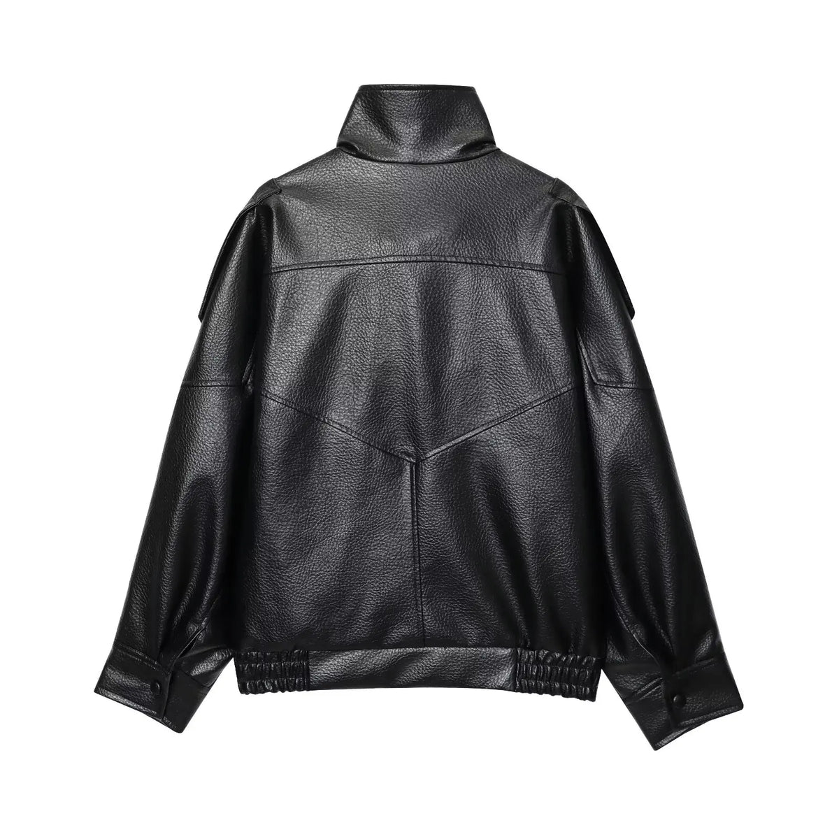 Women's Oversized Leather Look Jacket
