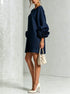 Women's Lantern Sleeve Linen Mini