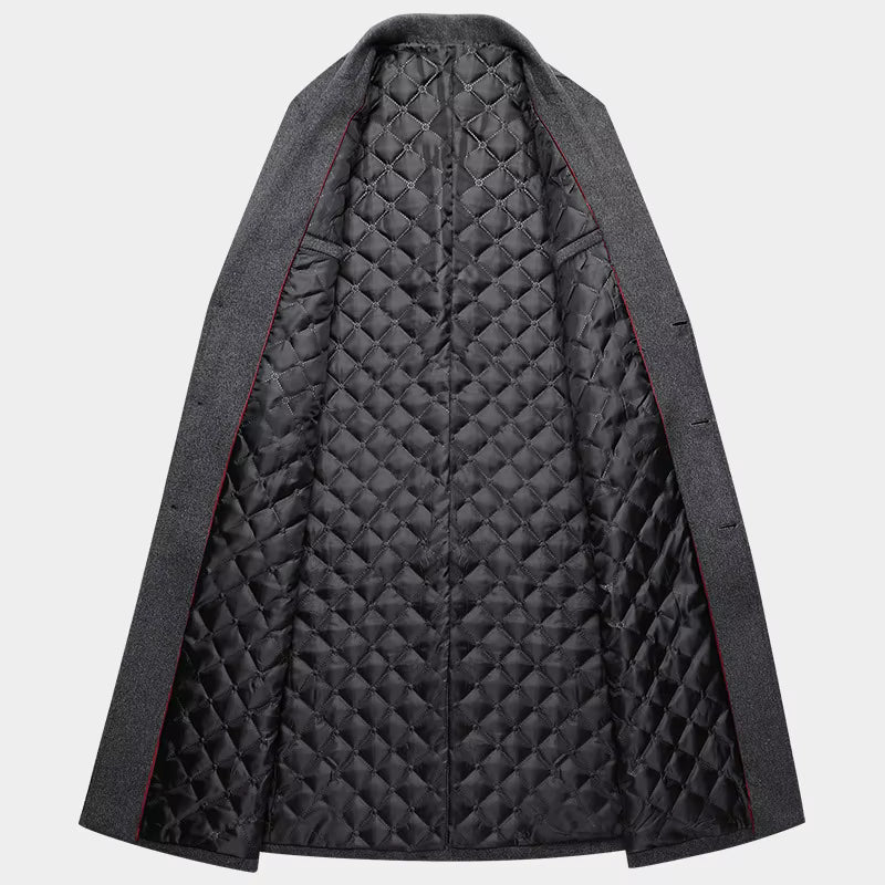 Men's Full Length Wool Dress Coat
