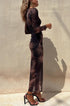 Women's Long Sleeve Mesh Midi