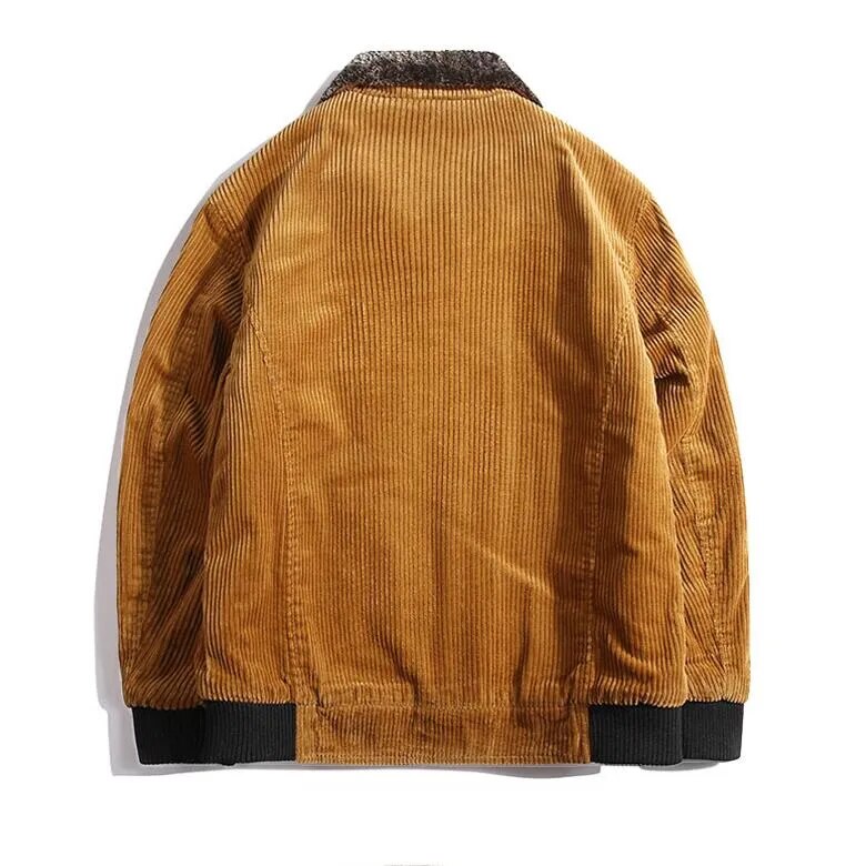 Men’s Corduroy Zip-Up Jacket | Warm