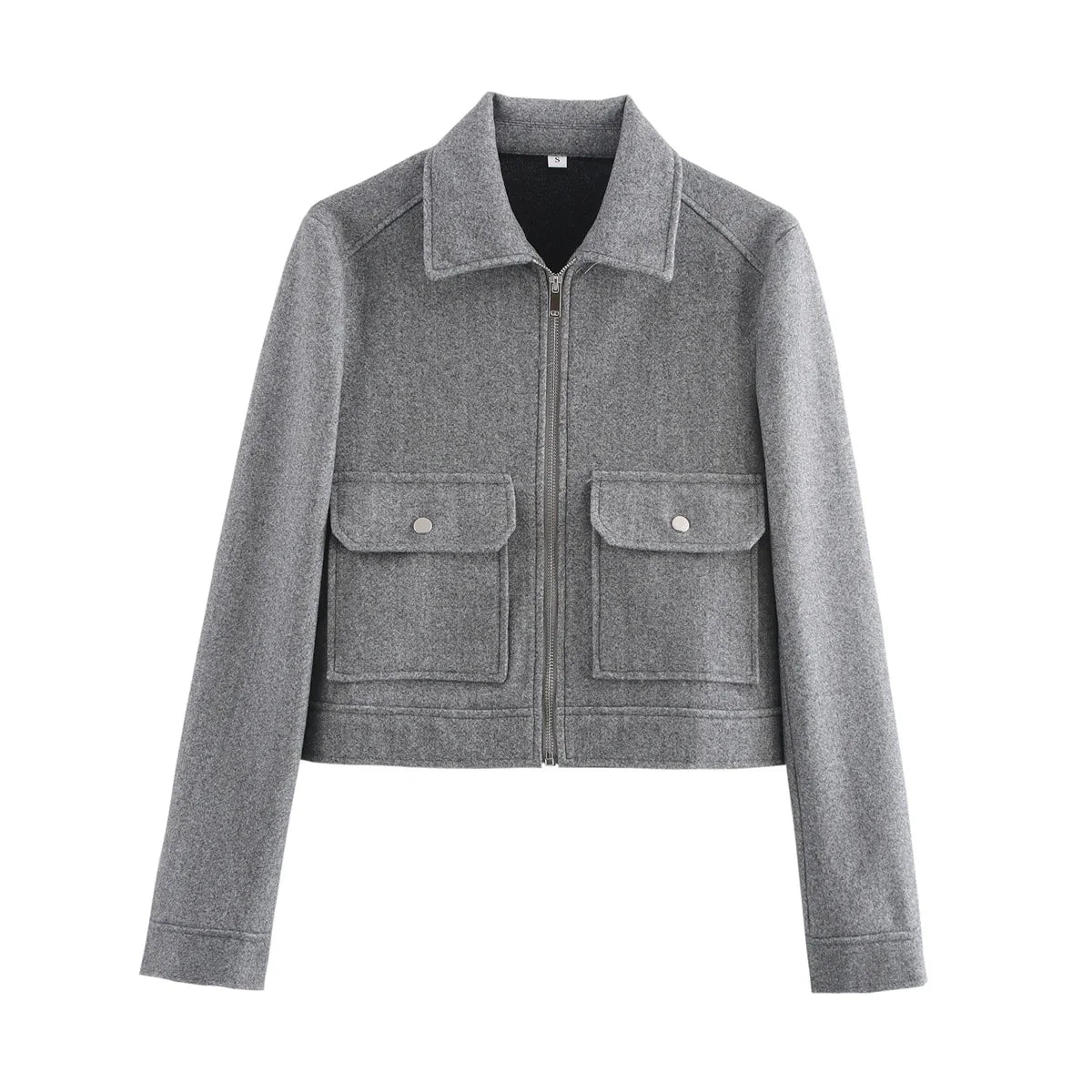 Women's Straight Cut Zip Winter Coat