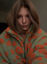 Women's Floral Half Zip Sherpa Top