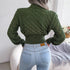 Women's Cropped Hollow Knit Top