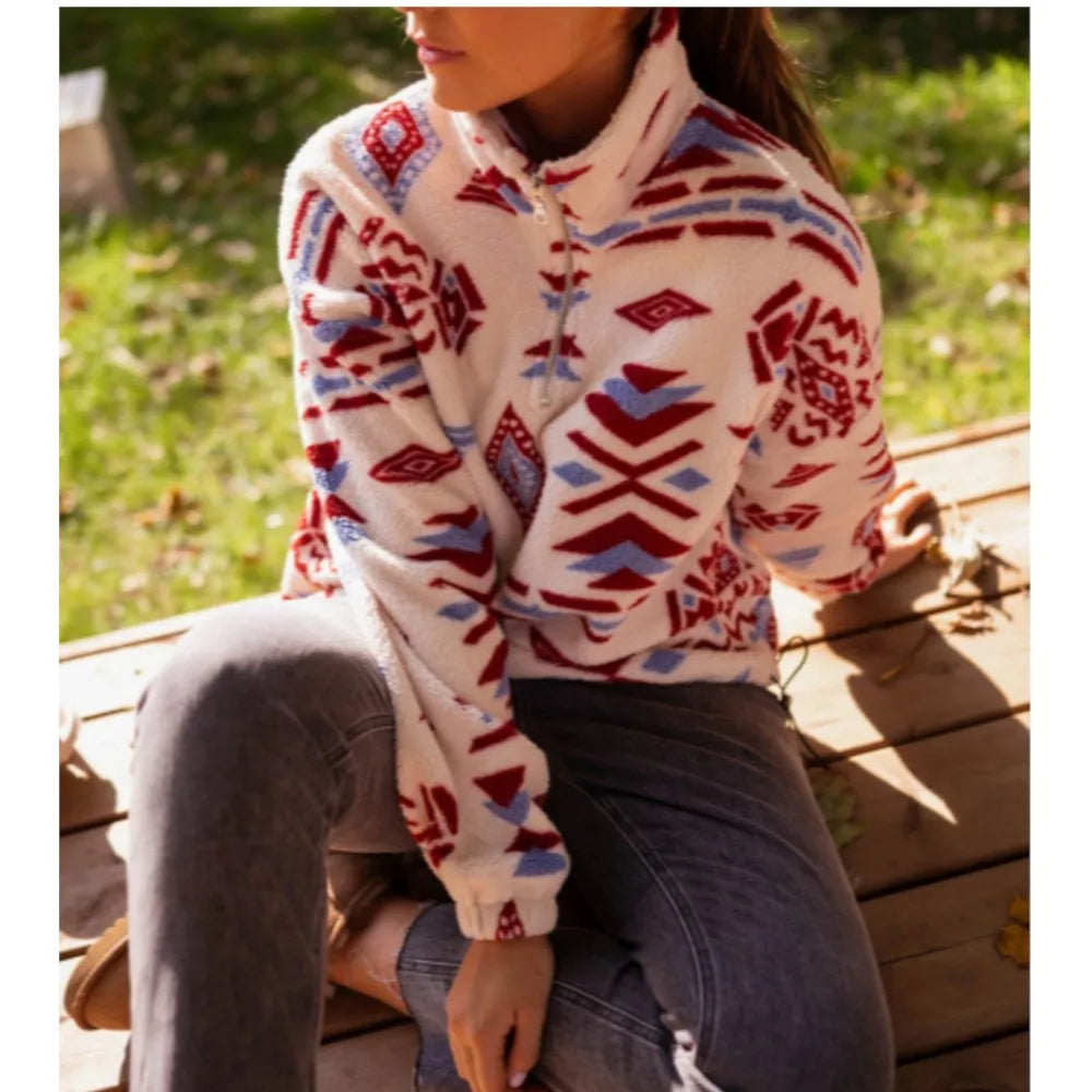 Women's Printed Fleece Two Piece
