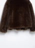 Women's Turn Down Collar Fur Jacket