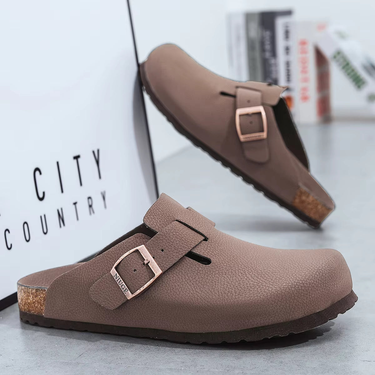 Men's Arch Support Clogs – Cork Buckle