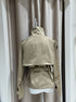 Women's Cropped Trench with Belt