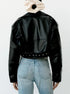 Women's Short Belted Biker Jacket